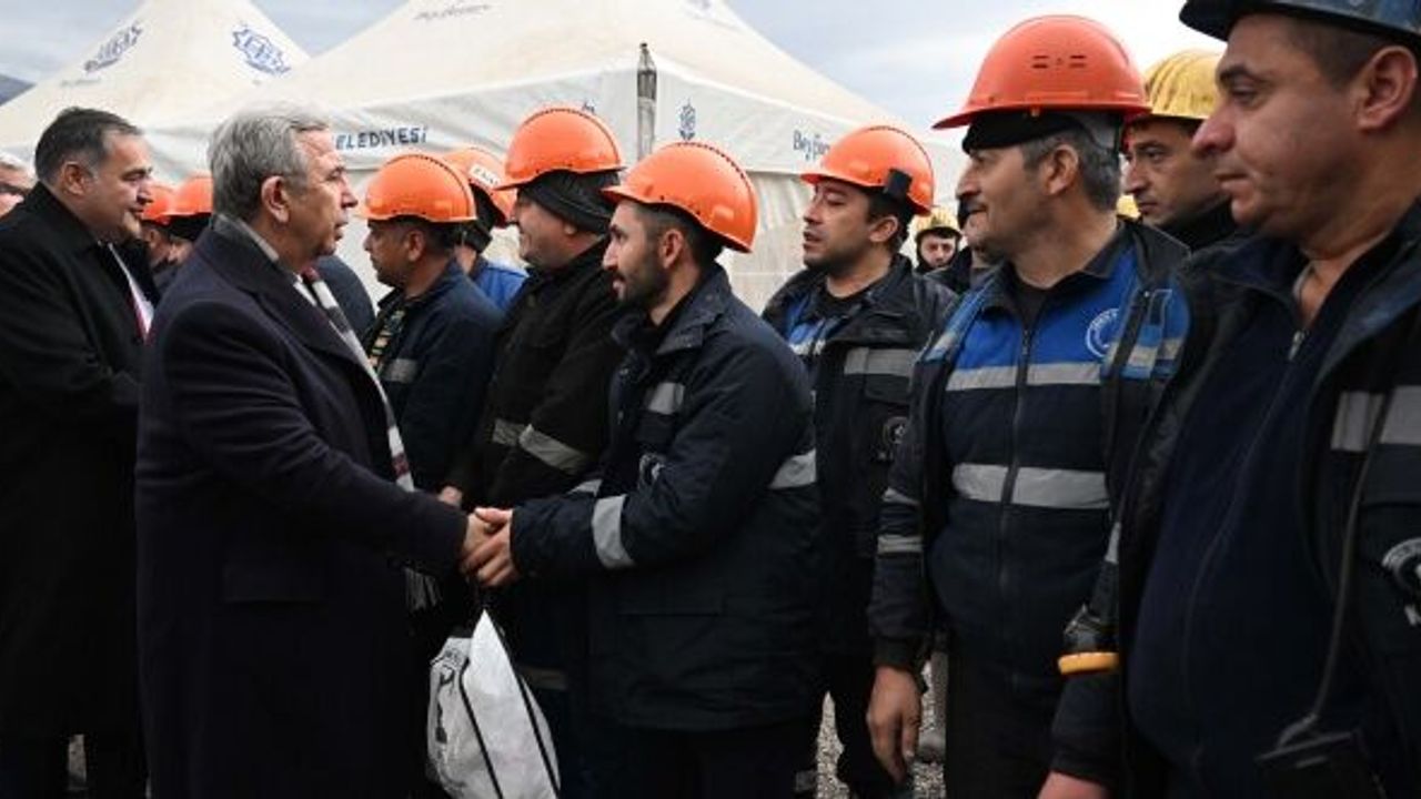 Mansur Yavaş'tan grevdeki maden işçilerine destek