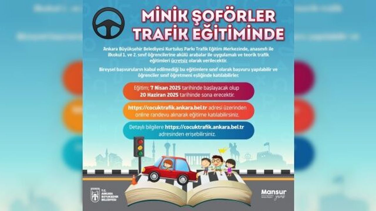 Ankara Büyükşehir'den çocuklara trafik eğitimi
