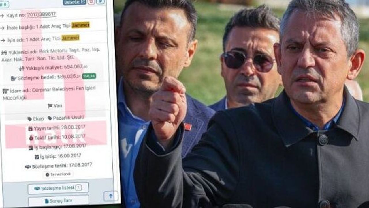 Özgür Özel açıkladı: İşte ihaleyle jammer alan resmi kurumlar