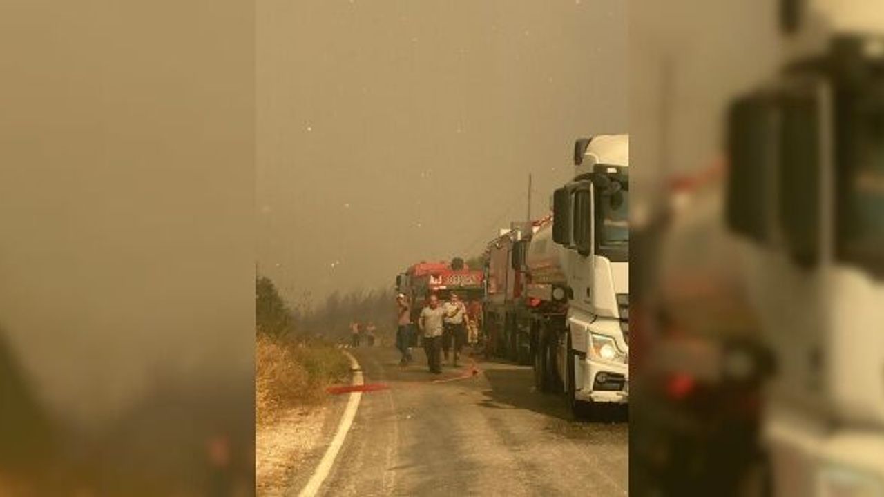 İzmir itfaiyesi tüm gücüyle sahada