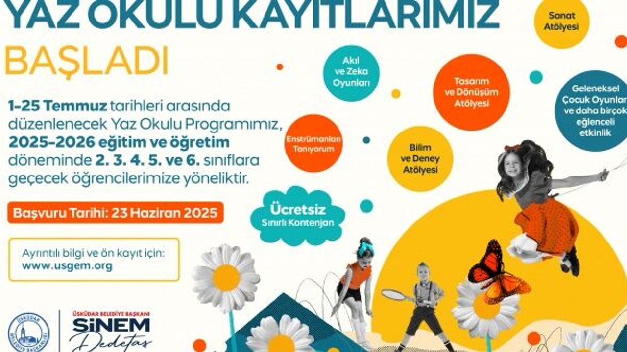 Üsküdar'da yaz okulu kayıtları başladı