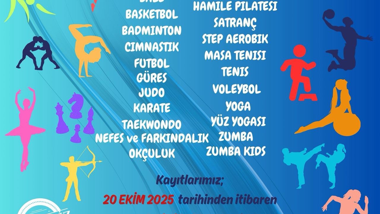 Denizli'de spor kursları kayıtları başlıyor
