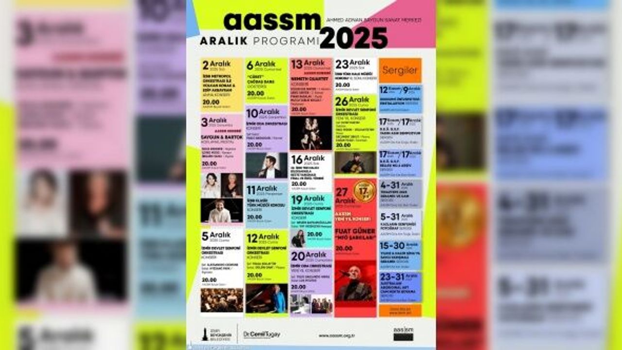 Aralık ayında İzmir'in ritmi sanatla yükseliyor