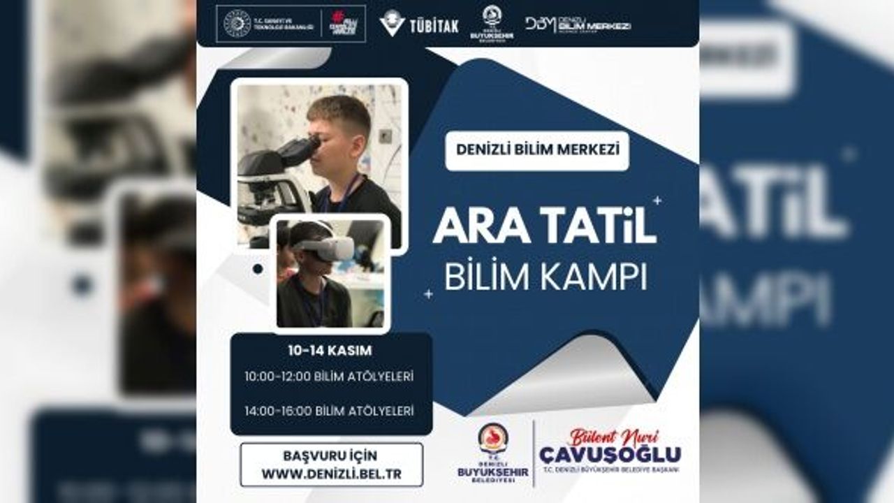 Öğrenciler ara tatili Bilim Kampı’nda değerlendirecek