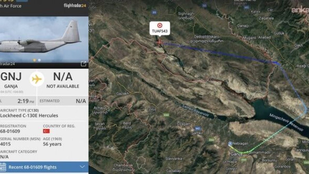 TSK'ya ait kargo uçağı düştü... MSB: Uçakta 20 personelimiz bulunuyordu