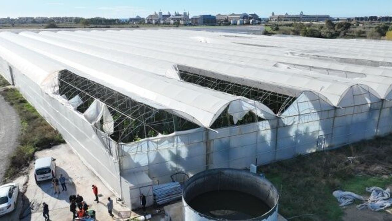 Antalya'da seraları zarar gören çiftçiye destek paketi