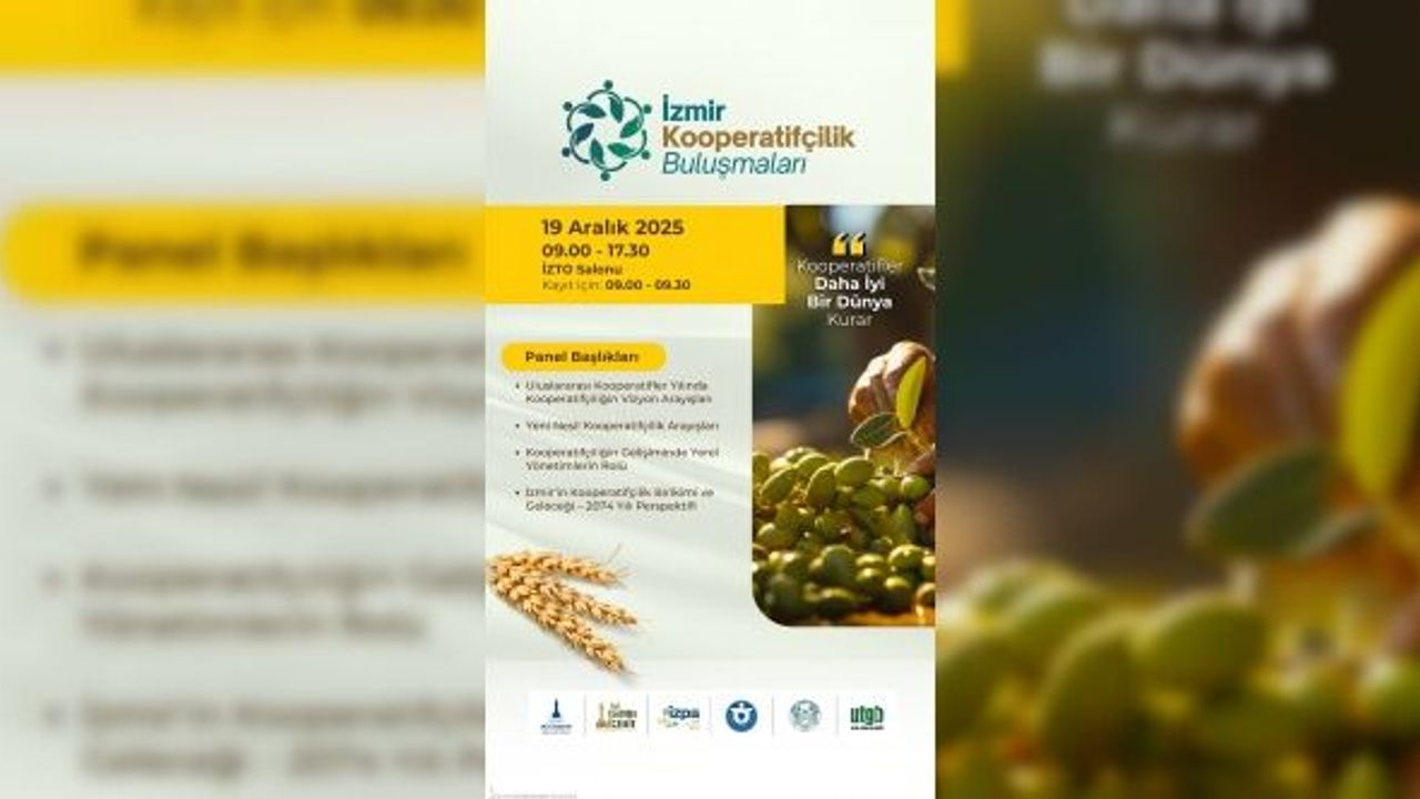 İzmir Kooperatifçilik Buluşmaları 19 Aralık’ta