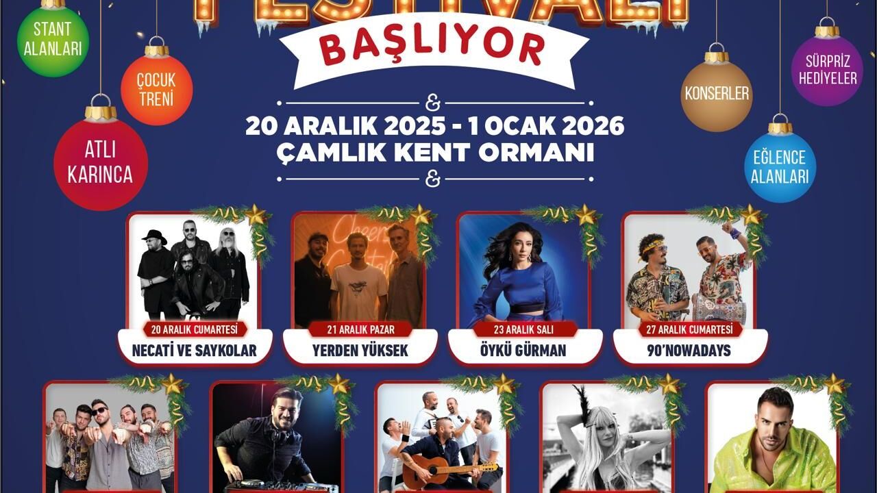 Yılbaşı Festivali Çamlık Kent Ormanı’nda başlıyor