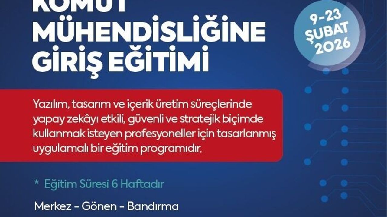 Balıkesir, Komut Mühendisliğine Giriş Eğitimiyle gençleri yazılıma hazırlıyor