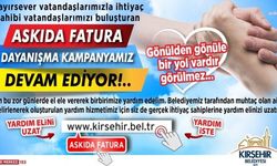 Kırşehir Belediyesi’nin 'Askıda Fatura' kampanyası sürüyor