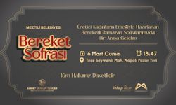 Mezitli'de Bereket Sofrası kuruluyor