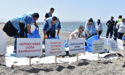 Denizlerin korunması için kıyı temizliği yapıldı