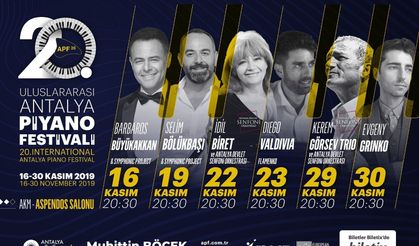 Uluslararası Antalya Piyano Festivali başlıyor