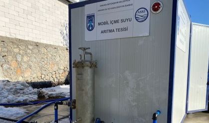 Ankara Büyükşehir'in Malatya'ya kurduğu mobil arıtma tesisi 12 bin 500 metreküp içme suyu sağladı