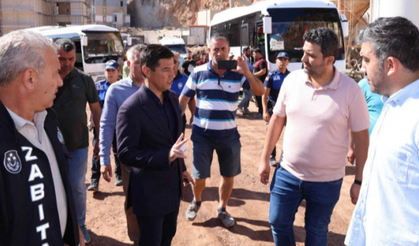 Başkan Ünlü yasağı delenleri durdurdu!