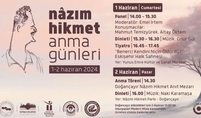 Nazım Hikmet Eskişehir’de anılacak