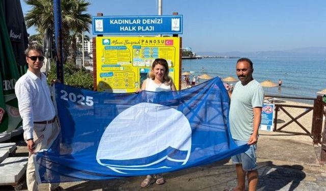 Kuşadası plajları 25 Mavi Bayrak ile taçlandı