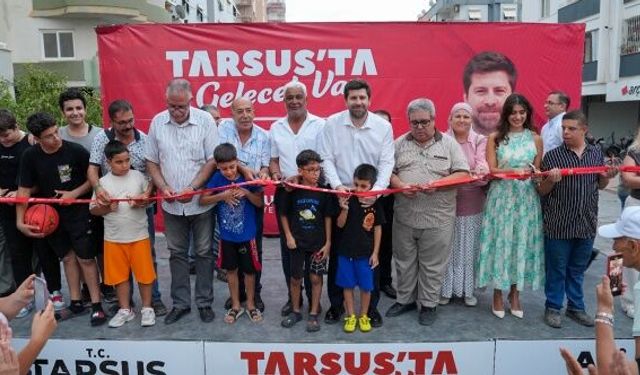 Tarsus'ta Aznakay Parkı, Başkan Boltaç'ın katılımıyla açıldı