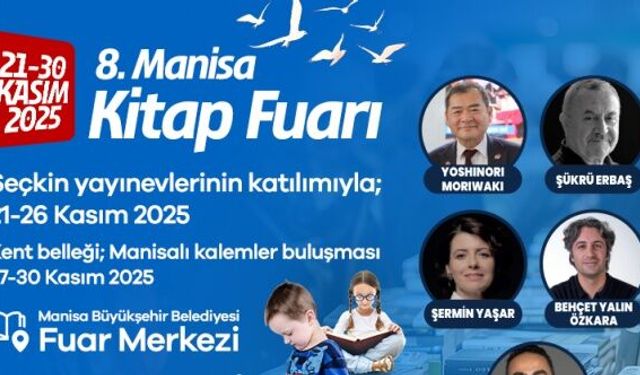 8. Manisa Kitap Fuarı Başlıyor