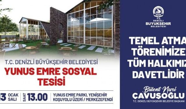 Denizli Büyükşehir’den yeni yıla iki büyük yatırım
