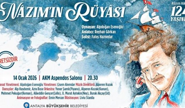 “Nâzım’ın Rüyâsı” seyirciyle buluşuyor