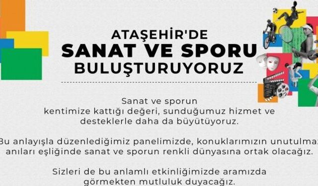 Sanat ve spor Ataşehir'de buluşuyor