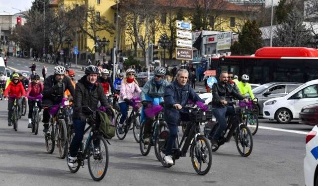 Ankara'da tekerler farkındalık için döndü