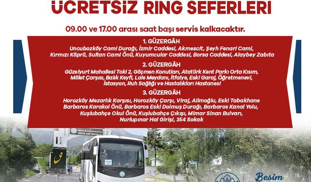 Bayram’da Mezarlıklara Ücretsiz Ulaşım Hizmeti