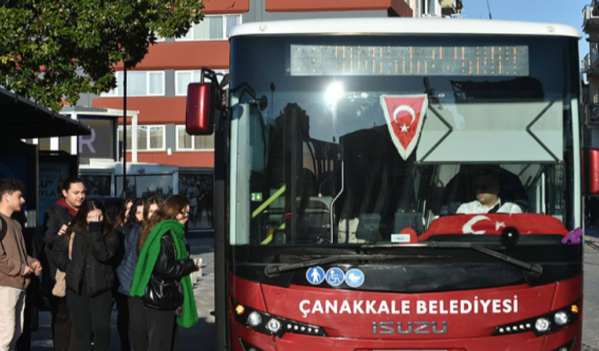 Çanakkale'de kadınlar için toplu taşımada 'Sınırsız Durak' uygulaması