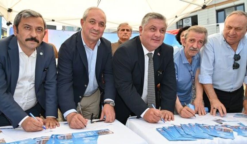 Yalova'da "Yarısı Bizden" kampanyası için ilk imzalar atıldı