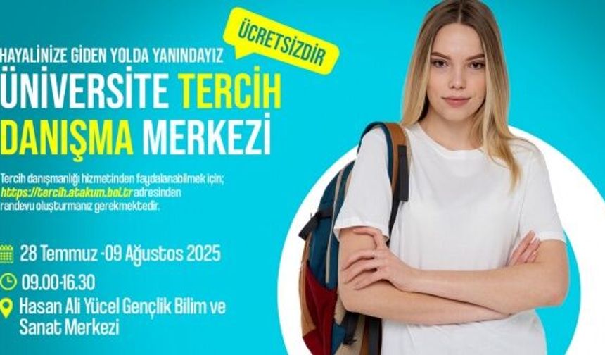 Atakum Belediyesi'nden üniversite hayali kuran gençlere tercih desteği