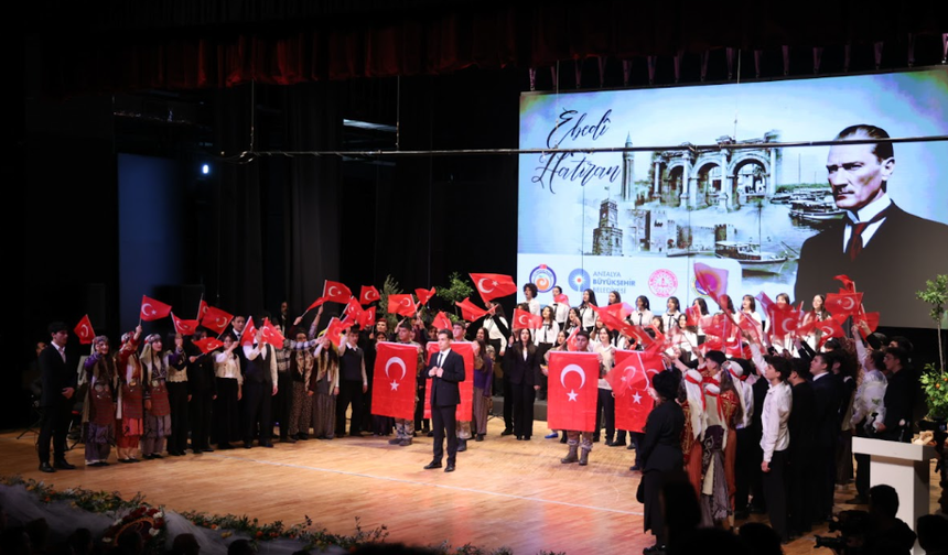 Atatürk’ün Antalya’ya gelişinin 96. yıldönümü kutlandı