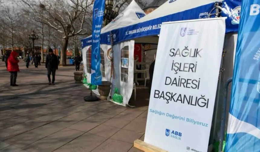 Ankara'da Ramazan'a Özel Sağlık Çadırı