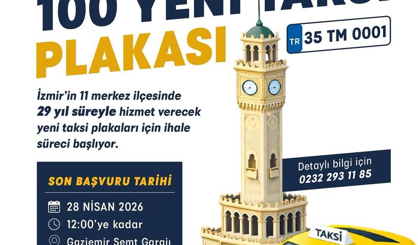İzmir’in kent merkezine 100 yeni taksi