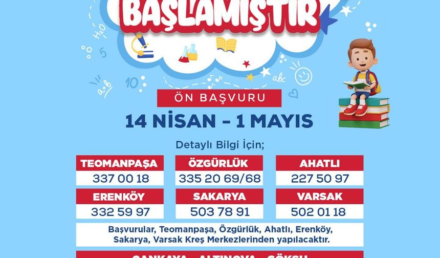 Kepez’in Nasreddin Hoca Kreşleri için ön kayıt dönemi başladı