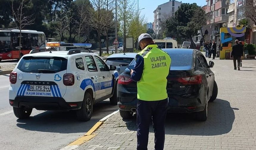 Balıkesir'de park ihlallerine denetim