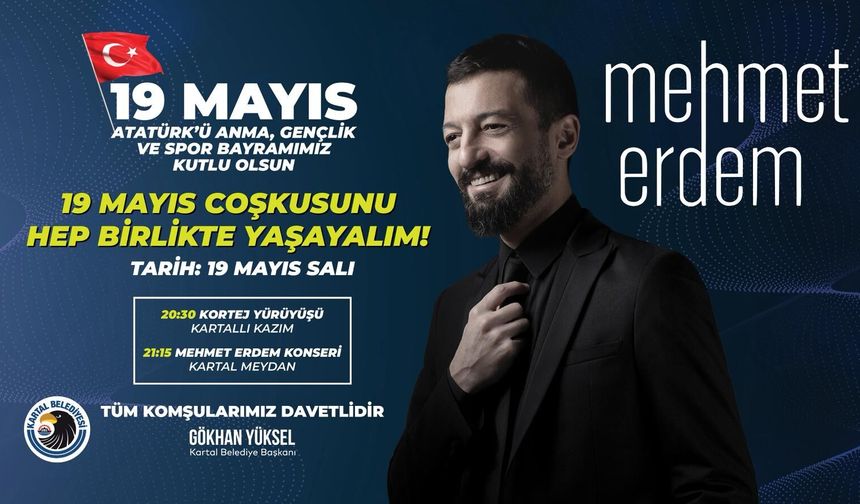 Kartal’da 19 Mayıs Coşkusu Meydanlara Taşacak