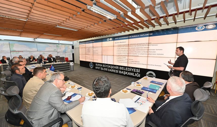 Bursa’nın afet planı AKOM’da masaya yatırıldı