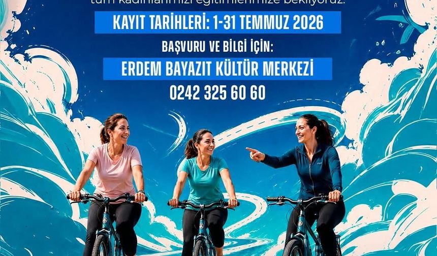 Kepez’de kadınlar hayallerine pedal çeviriyor