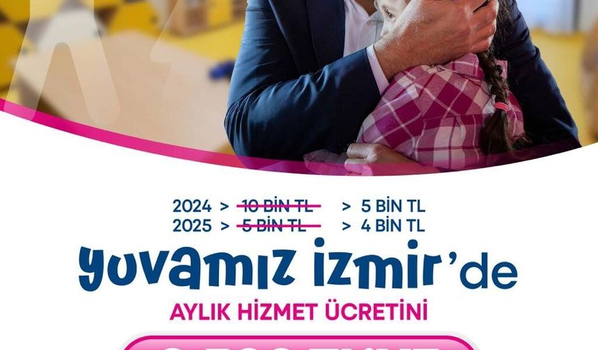Tugay’dan müjde: Yuvamız İzmir’de aylık ücret 2 bin 500 TL’ye indirildi