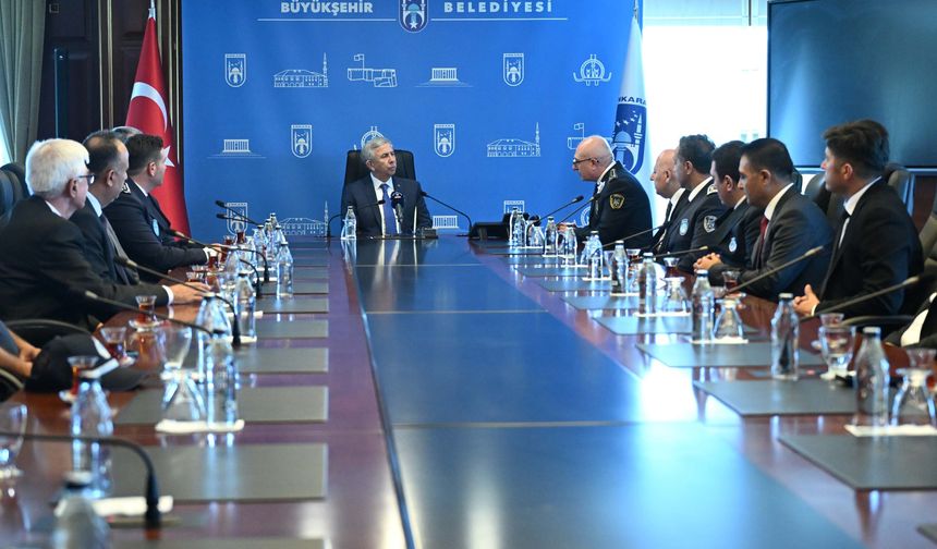 Mansur Yavaş Ankara zabıtasıyla buluştu