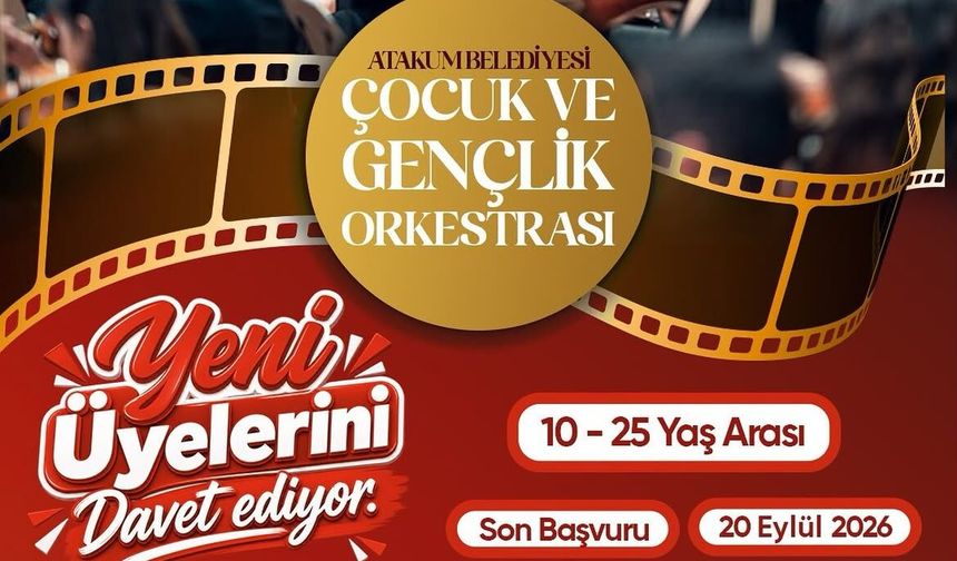 Atakum Belediyesi Çocuk ve Gençlik Orkestrası yeni üyelerini bekliyor