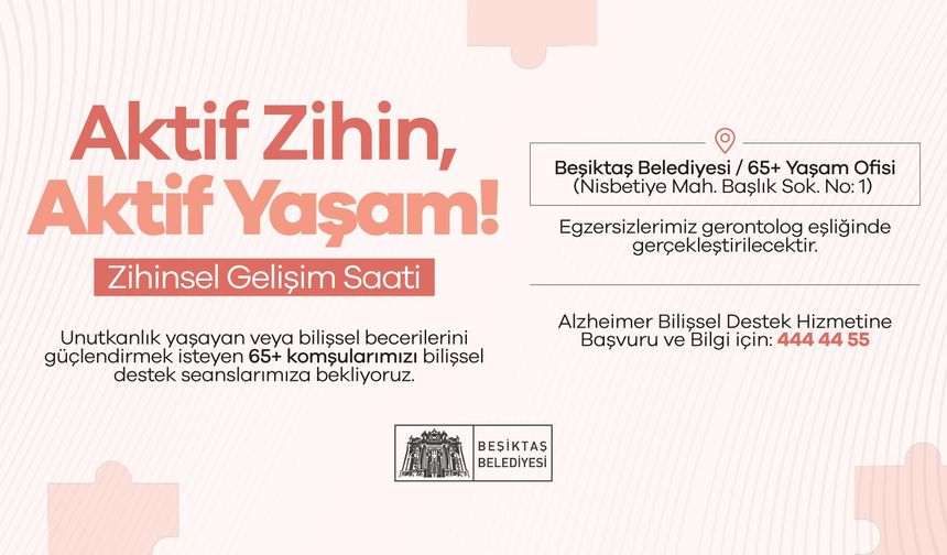 Beşiktaş Belediyesi'nde 65+ komşulara yönelik destek
