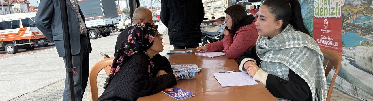 Denizli'de Halkla İlişkiler ekipleri mahalle mahalle sahada