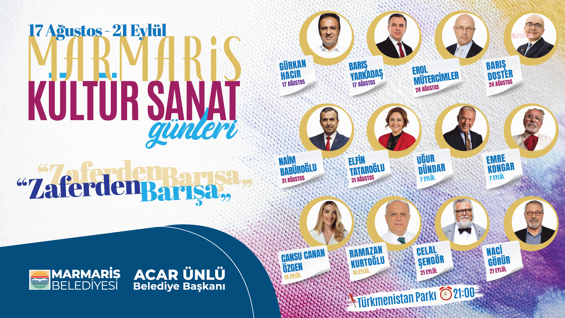 Marmaris Belediyesi'nden ‘Zaferden Barışa Marmaris Kültür Sanat Günleri’